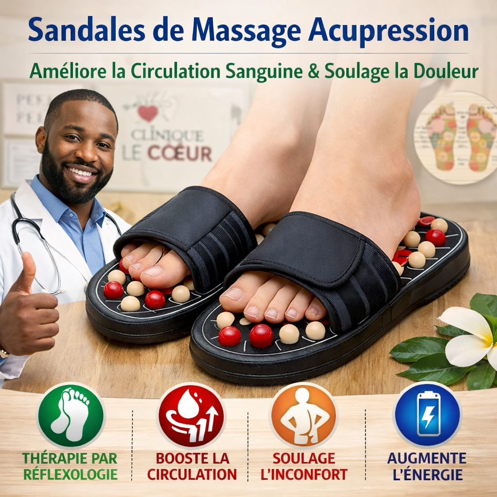 Sandales de Massage Acupression – Bien-être et soulagement au quotidien